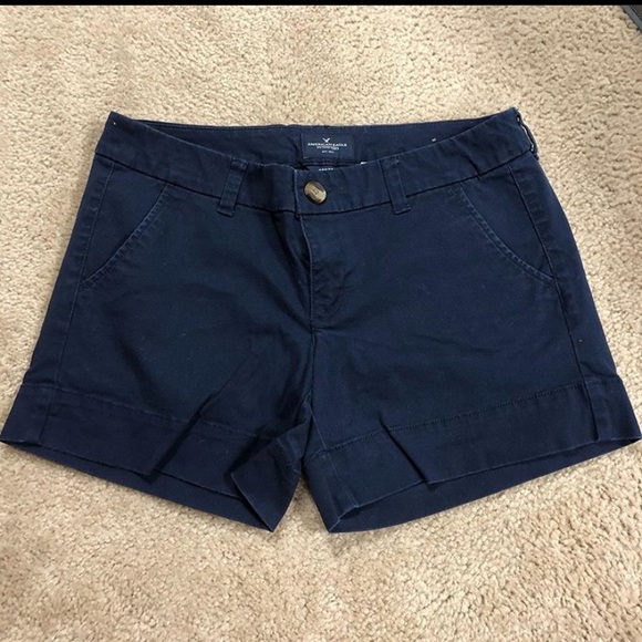 American Eagle Outfitters Pants - AEO Midi Navy Shorts